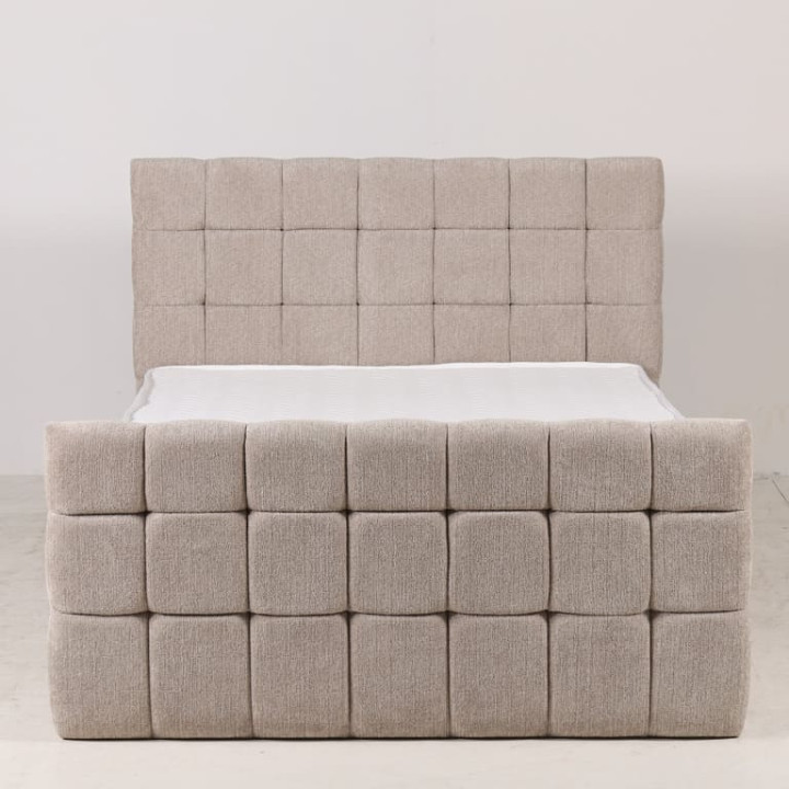 Lit Boxspring - 180 x 200 cm - Boston avec coffre
