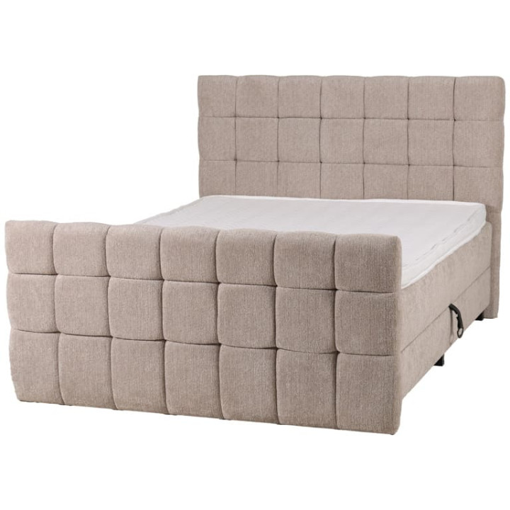 Lit Boxspring - 180 x 200 cm - Boston avec coffre