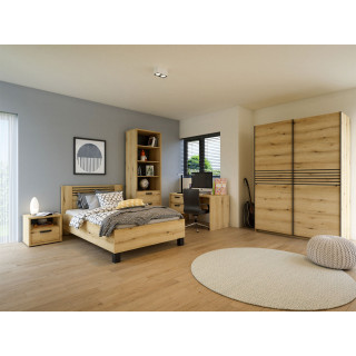 Armoire 2 portes (150cm) Kato chêne etna
