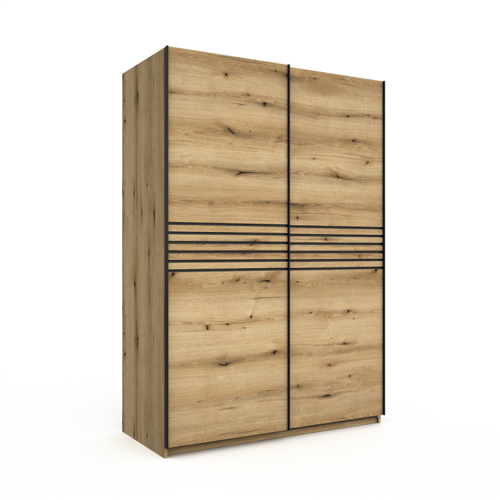 Armoire 2 portes (150cm) Kato chêne etna
