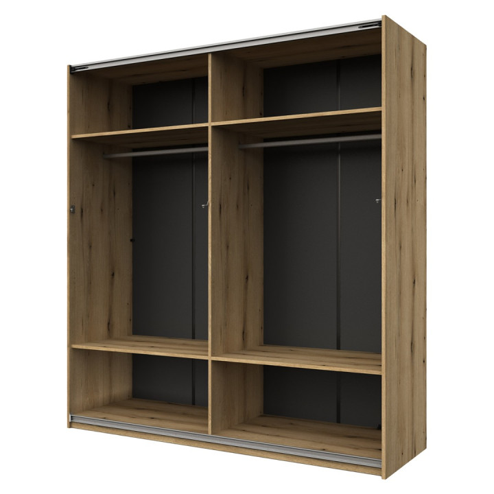 Armoire 2 portes (200cm)  Kato chêne etna