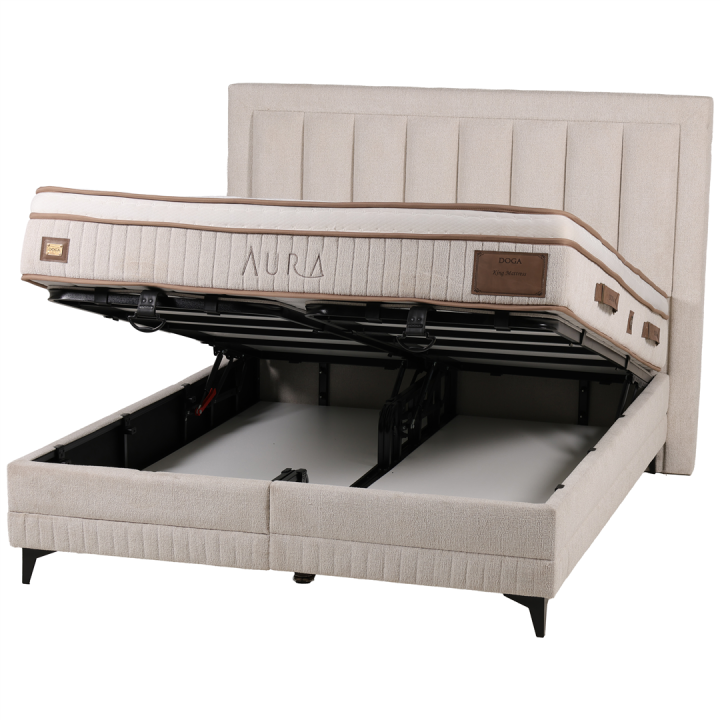 Lit boxspring 180 cm Aura avec coffre