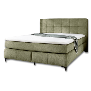 Beatrice - Lit box complet 180 x 200 cm Chenille vert