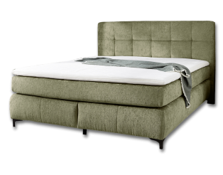 Beatrice - Lit box complet 180 x 200 cm Chenille vert