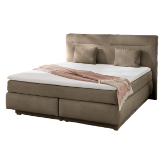 Lit Boxspring - 160 x 200 cm Lit coffre taupe  Simone