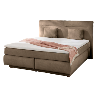 Lit Boxspring - 160 x 200 cm Lit coffre taupe  Simone