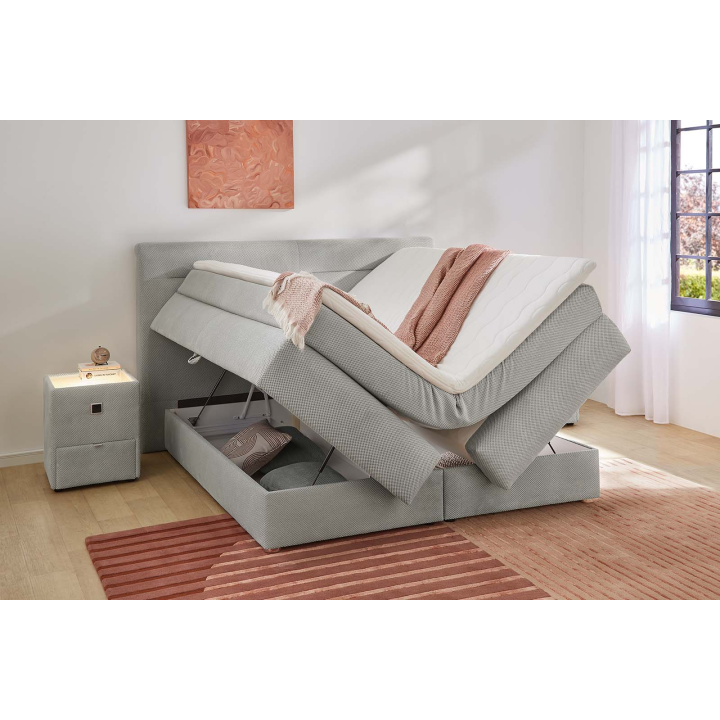 Simone lit 160x 200 cm Boxspring avec coffre