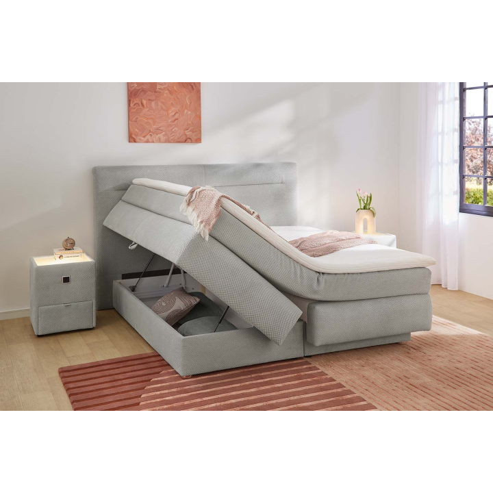 Simone lit 160x 200 cm Boxspring avec coffre