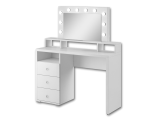 Coiffeuse à 3 tiroirs avec miroir Diva