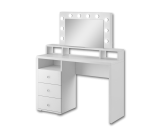 Coiffeuse à 3 tiroirs avec miroir Diva