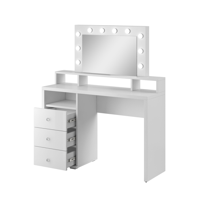 Coiffeuse à 3 tiroirs avec miroir Diva