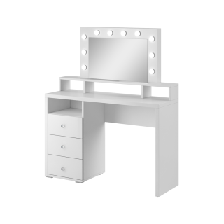 Coiffeuse à 3 tiroirs avec miroir Diva