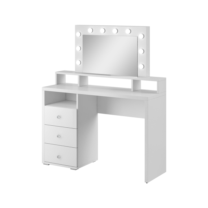 Coiffeuse à 3 tiroirs avec miroir Diva