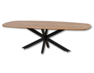 Table 240 cm - scandinave pied métal Aalst