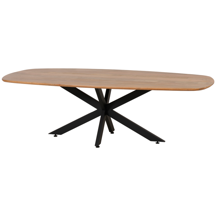 Table 240 cm - scandinave pied métal Aalst