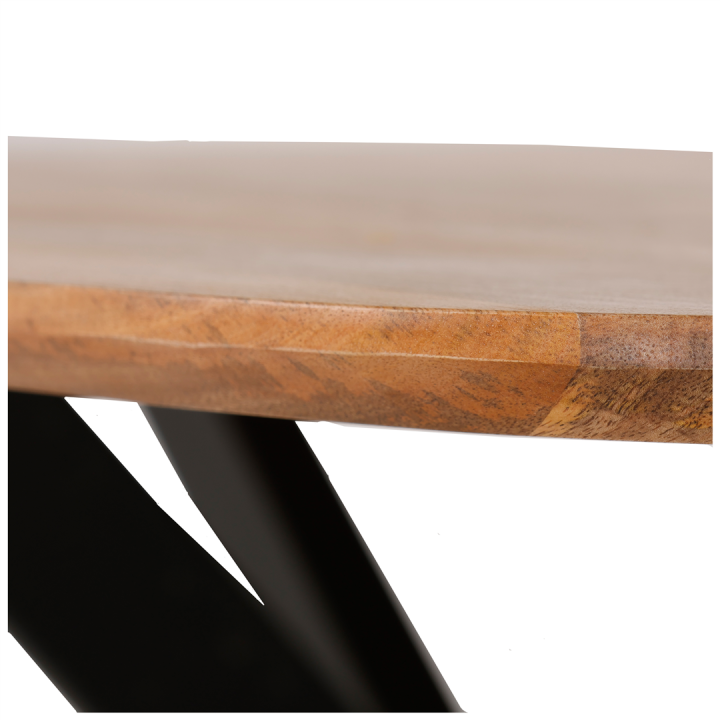 Table 240 cm - scandinave pied métal Aalst