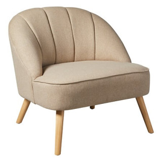 Fauteuil Anova - velours beige 207313A