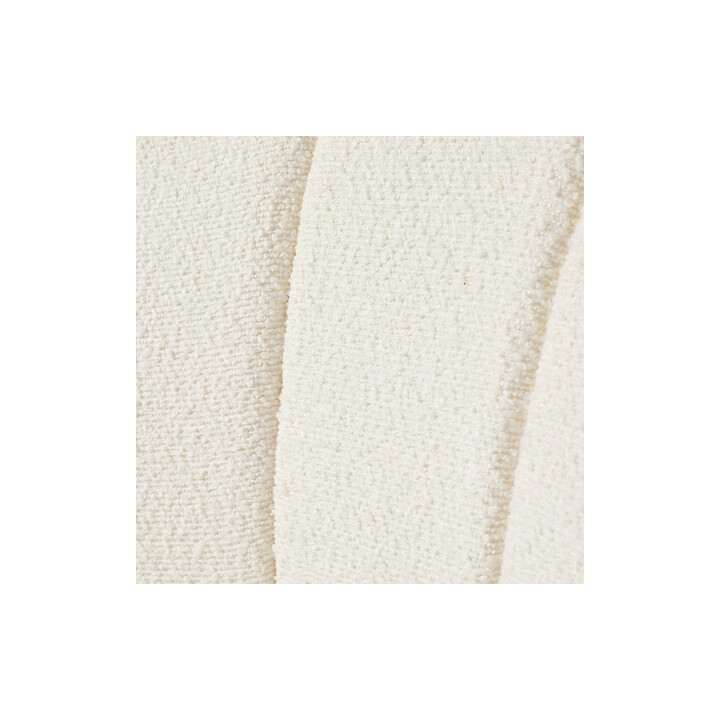 Fauteuil Naovaen tissu bouclette blanc 207313C