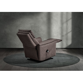 Fauteuil releveur Mayenne en tissu gris foncé
