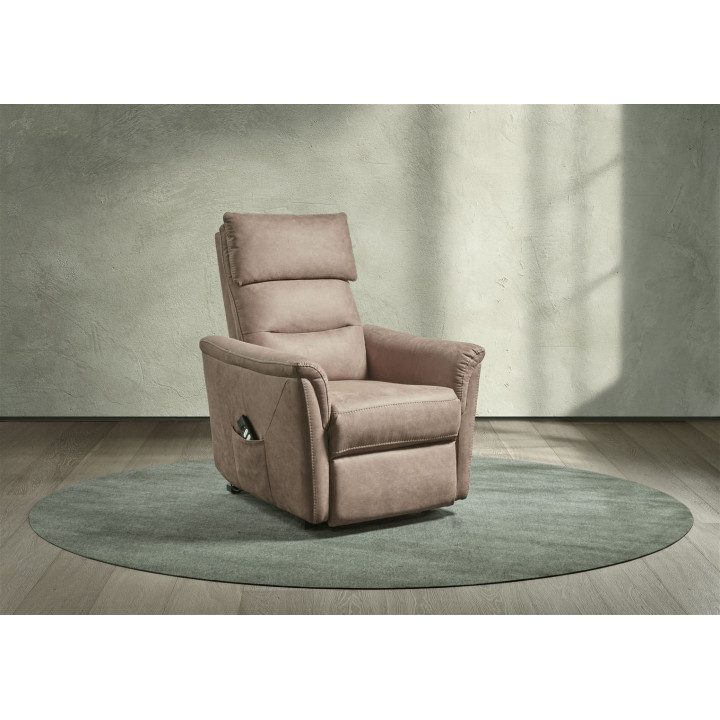 Fauteuil relax Mayenne Taupe