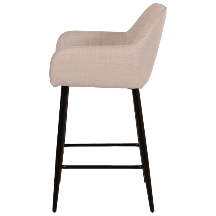 Tabouret de bar coutner Rox avec accoudoirs beige