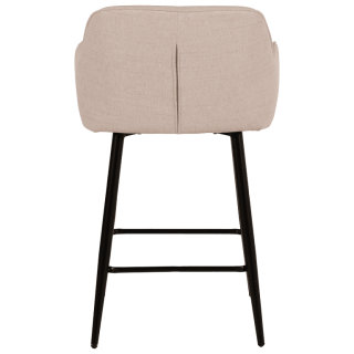 Tabouret de bar coutner Rox avec accoudoirs beige