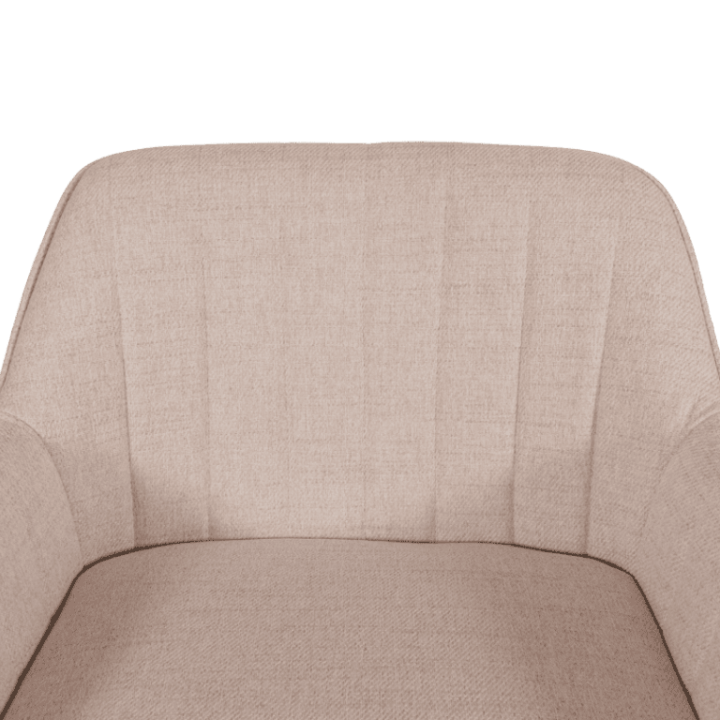 Tabouret de bar coutner Rox avec accoudoirs beige