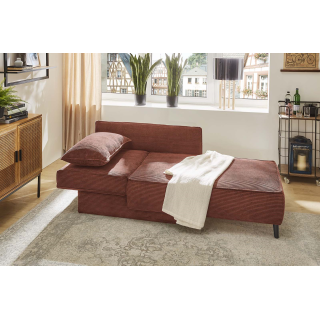Recamiere velours cotelé rouille REX 426/31