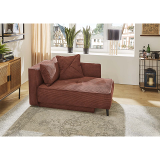 Recamiere velours cotelé rouille REX 426/31