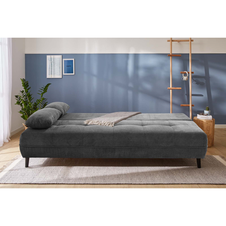 Canapé TILL 456/09 - canapé convertible gris foncé