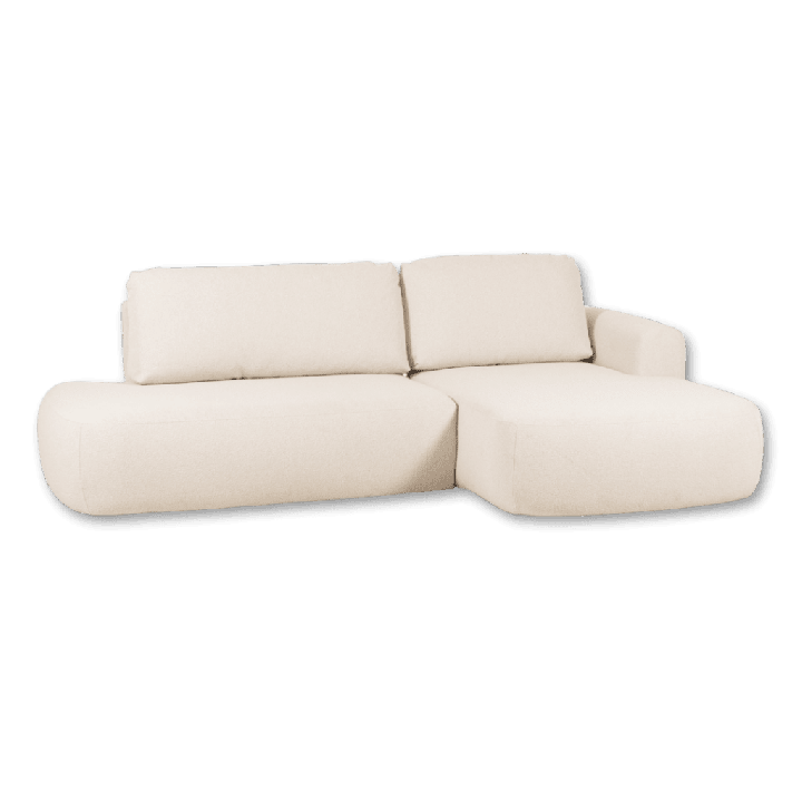 Salon d'angle avec chaise longue à droite Ariola