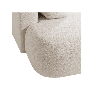Salon d'angle avec chaise longue à droite Ariola