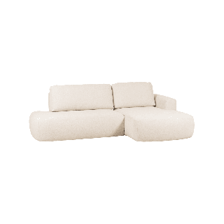 Salon d'angle avec chaise longue à droite Ariola
