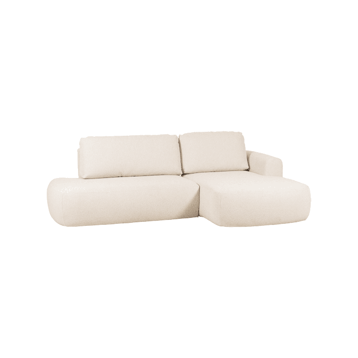 Salon d'angle avec chaise longue à droite Ariola