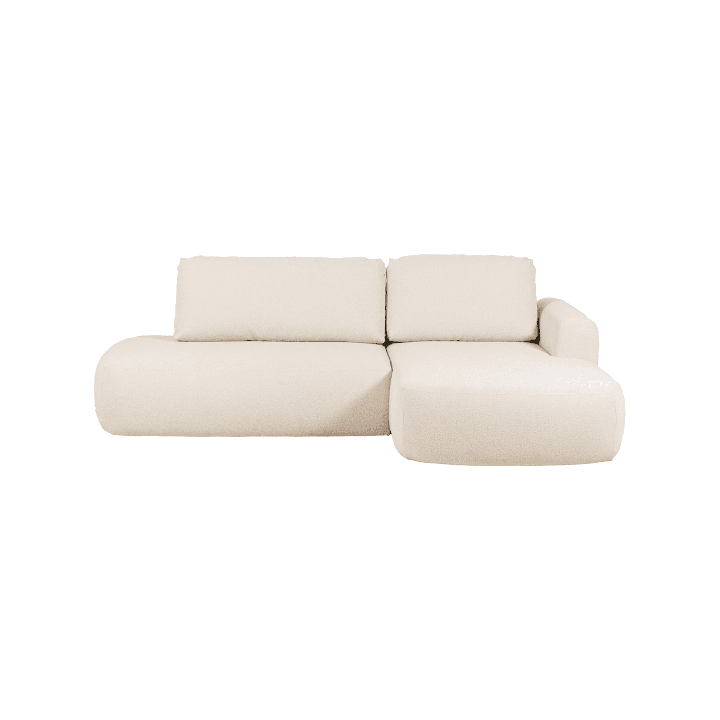 Salon d'angle avec chaise longue à droite Ariola