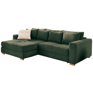 Kampen canapé d'angle convertible Vert