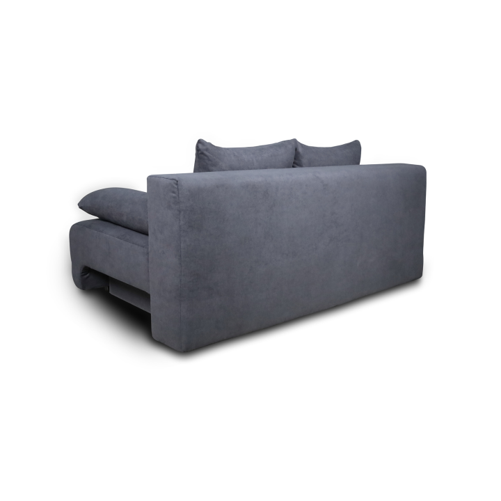Georgia gris foncé - Canapé convertible avec coffre de rangement