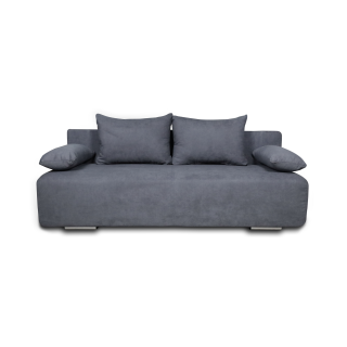 Georgia gris foncé - Canapé convertible avec coffre de rangement