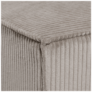 Charlotte beige cotelé - Convertible et reversible avec coffre