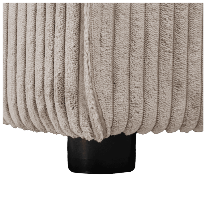 Charlotte beige cotelé - Convertible et reversible avec coffre