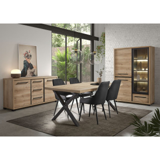 Rico - Salle à manger DR241 cm + table 2 M