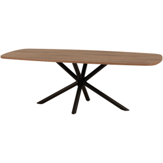 Table en 225 cm avec pied étoile Lago