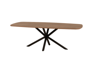Table en 225 cm avec pied étoile Lago