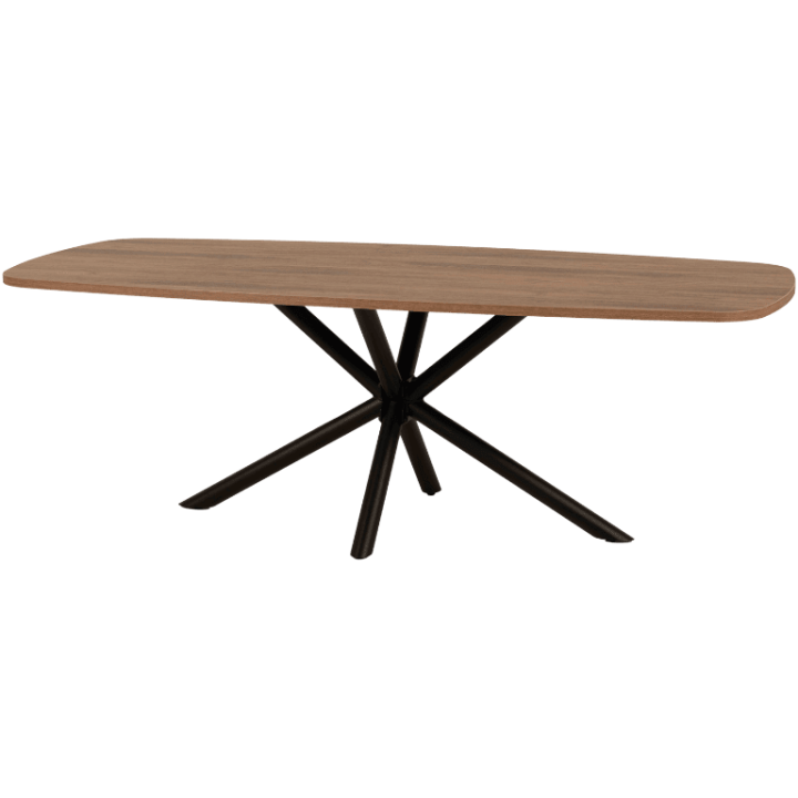 Table en 225 cm avec pied étoile Lago