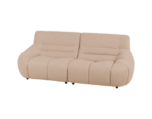 Canapé 3 places en tissu bouclé beige LOUA 2225