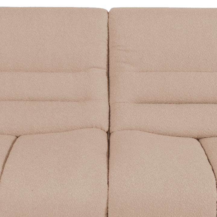 Canapé 3 places en tissu bouclé beige LOUA 2225