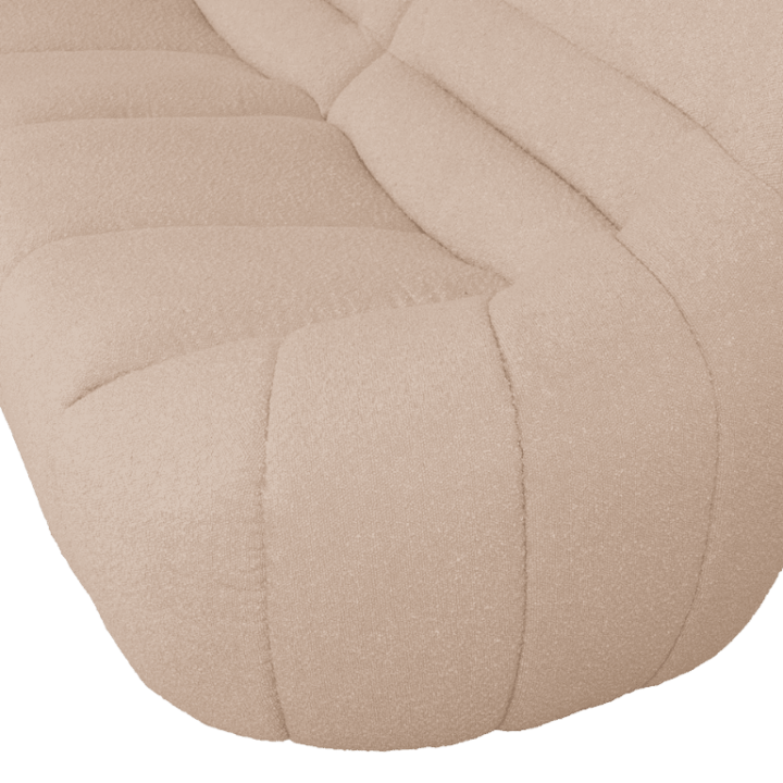 Canapé 3 places en tissu bouclé beige LOUA 2225
