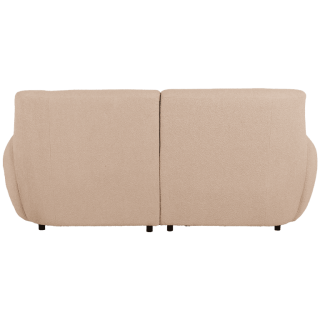 Canapé 2 places en tissu bouclé beige LOUA 2225