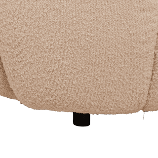 Canapé 2 places en tissu bouclé beige LOUA 2225