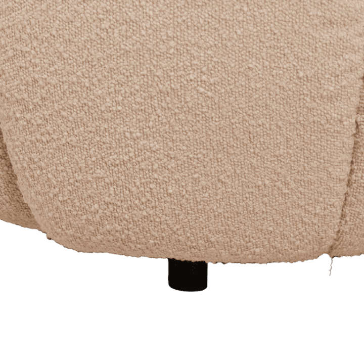Canapé 2 places en tissu bouclé beige LOUA 2225